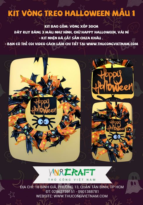 Kit vòng treo Halloween mẫu 1